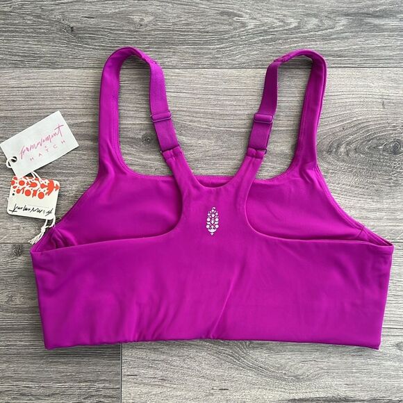 Free People Movement x HATCH Never Better Maternity Bra Small Square Neck Purple - Picture 7 of 9